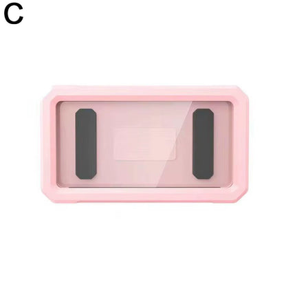 1Pc Waterproof Wall Mounted Phone Case No-Trace Hanging Phone Box Bathroom Sealed Holder Wall Hanging Mobile Phone Storage
